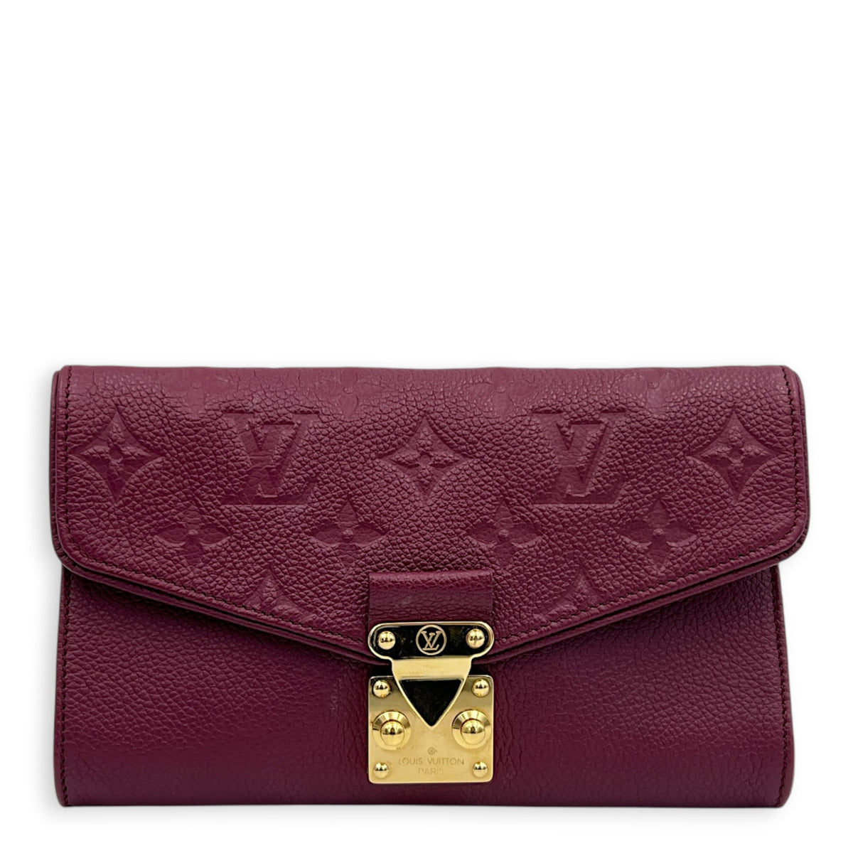 Saint Germain Pochette Purple Wallet On Chain in Monogram Empreinte Leather, Gold hardware