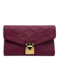 Saint Germain Pochette Purple Wallet On Chain in Monogram Empreinte Leather, Gold hardware