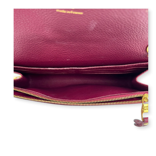 Saint Germain Pochette Purple Wallet On Chain in Monogram Empreinte Leather, Gold hardware