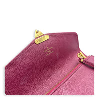 Saint Germain Pochette Purple Wallet On Chain in Monogram Empreinte Leather, Gold hardware