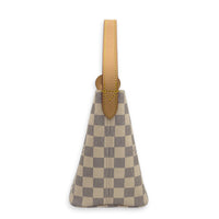 All In BB Damier Azur Top Handle Bag in Coated Canvas, Gold hardware