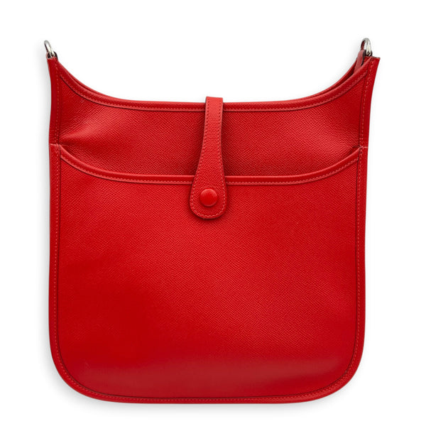 Evelyne III 29 Red Crossbody Bag in Epsom, Palladium hardware