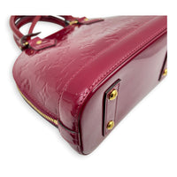 Alma Top Handle Bag BB Indian Rose / Pourpre in Monogram Vernis Leather, Gold hardware