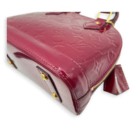 Alma Top Handle Bag BB Indian Rose / Pourpre in Monogram Vernis Leather, Gold hardware