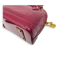 Alma Top Handle Bag BB Indian Rose / Pourpre in Monogram Vernis Leather, Gold hardware