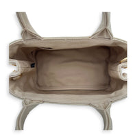 Canapa Tote Bag Small Beige in Canvas, Gold hardware