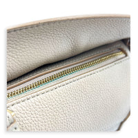 Puzzle Mini Sand Top Handle Bag in Calfskin, Gold hardware