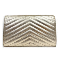 Cassandre Wallet On Chain 22cm Gold in Metallic, Gold hardware