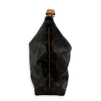 Sully Shoulder Bag Brown in Monogram Coated Canvas, Gold hardware