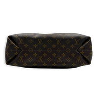 Sully Shoulder Bag Brown in Monogram Coated Canvas, Gold hardware