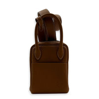 Lindy II Mini Gold Shoulder Bag in Clemence, Gold hardware