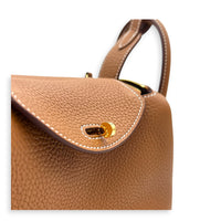 Lindy II Mini Gold Shoulder Bag in Clemence, Gold hardware
