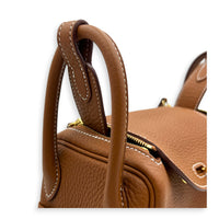 Lindy II Mini Gold Shoulder Bag in Clemence, Gold hardware