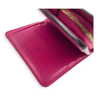 Perforatted  Wallet Brown in Monogram Coated Canvas, Gold hardware