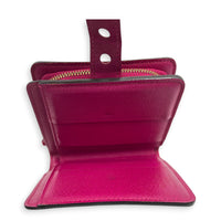 Perforatted  Wallet Brown in Monogram Coated Canvas, Gold hardware