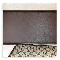 Ophidia Tote Bag GM Brown in Coated Canvas, Silver hardware