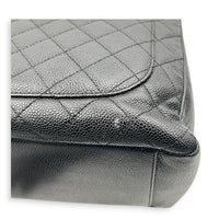 GST Tote Bag Grand Black in Caviar Leather, Gold hardware
