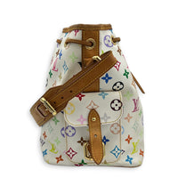 Noe Multicolor Murakami Shoulder Bag in Coated Canvas, Gold hardware