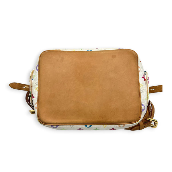 Noe Multicolor Murakami Shoulder Bag in Coated Canvas, Gold hardware