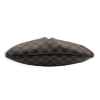 Bloomsburry Brown Shoulder Bag in Coated Canvas, Gold hardware