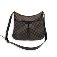 Bloomsburry Brown Shoulder Bag in Coated Canvas, Gold hardware