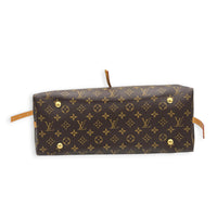 Carryall Tote Bag MM Brown in Monogram Coated Canvas, Gold hardware