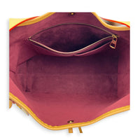 Carryall Tote Bag MM Brown in Monogram Coated Canvas, Gold hardware