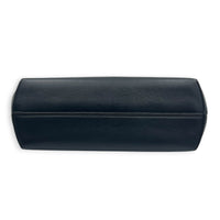 First Small Black Top Handle Bag in Nappa Leather, Gold hardware