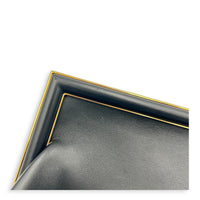 First Small Black Top Handle Bag in Nappa Leather, Gold hardware