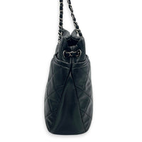 Timeless CC Tote Bag Large Black in Caviar Leather, Silver hardware