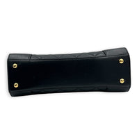 Mademoiselle Black Tote Bag in Calfskin, Gold hardware