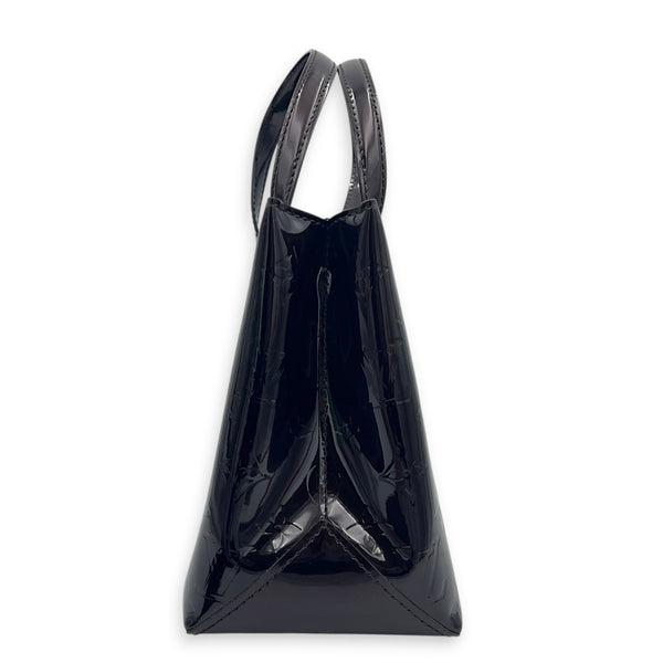 Wilshire Amarante Top Handle Bag in Monogram Vernis Leather, Gold hardware