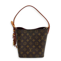 All In Shoulder Bag BB Brown in Monogram Coated Canvas, Gold hardware