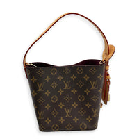 All In Shoulder Bag BB Brown in Monogram Coated Canvas, Gold hardware