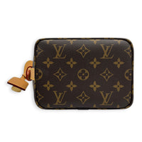 All In Shoulder Bag BB Brown in Monogram Coated Canvas, Gold hardware