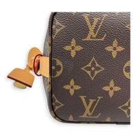 All In Shoulder Bag BB Brown in Monogram Coated Canvas, Gold hardware