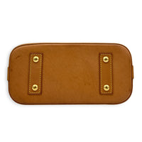 Alma Top Handle Bag BB Brown in Monogram Coated Canvas, Gold hardware