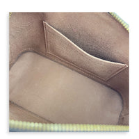 Alma Top Handle Bag BB Brown in Monogram Coated Canvas, Gold hardware