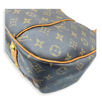 Galliera Monogram Shoulder Bag in Monogram Coated Canvas, Gold hardware