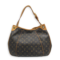 Galliera Monogram Shoulder Bag in Monogram Coated Canvas, Gold hardware