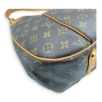 Galliera Monogram Shoulder Bag in Monogram Coated Canvas, Gold hardware