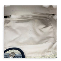 Deauville Black Tote Bag in Canvas, Silver hardware