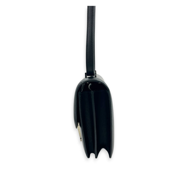 Constance 18 Black & Ombré Lizard Crossbody Bag in Monsieur Leather, Palladium hardware
