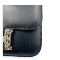 Constance 18 Black & Ombré Lizard Crossbody Bag in Monsieur Leather, Palladium hardware