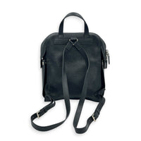 Grained Backpack Backpack Nero in Calfskin, Silver hardware