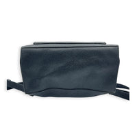 Grained Backpack Backpack Nero in Calfskin, Silver hardware
