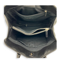 Up In The Air Top Handle Bag Black in Calfskin, Silver hardware