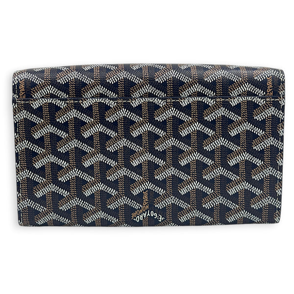 Varenne Wallet On Chain Blue, Silver hardware