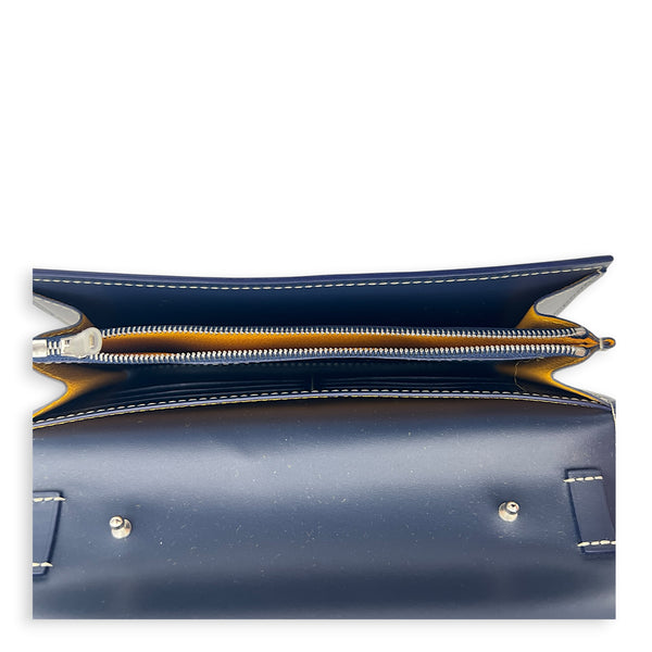 Varenne Wallet On Chain Blue, Silver hardware