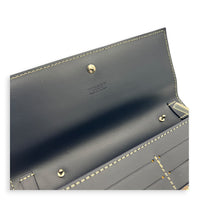 Varenne Wallet On Chain Blue, Silver hardware